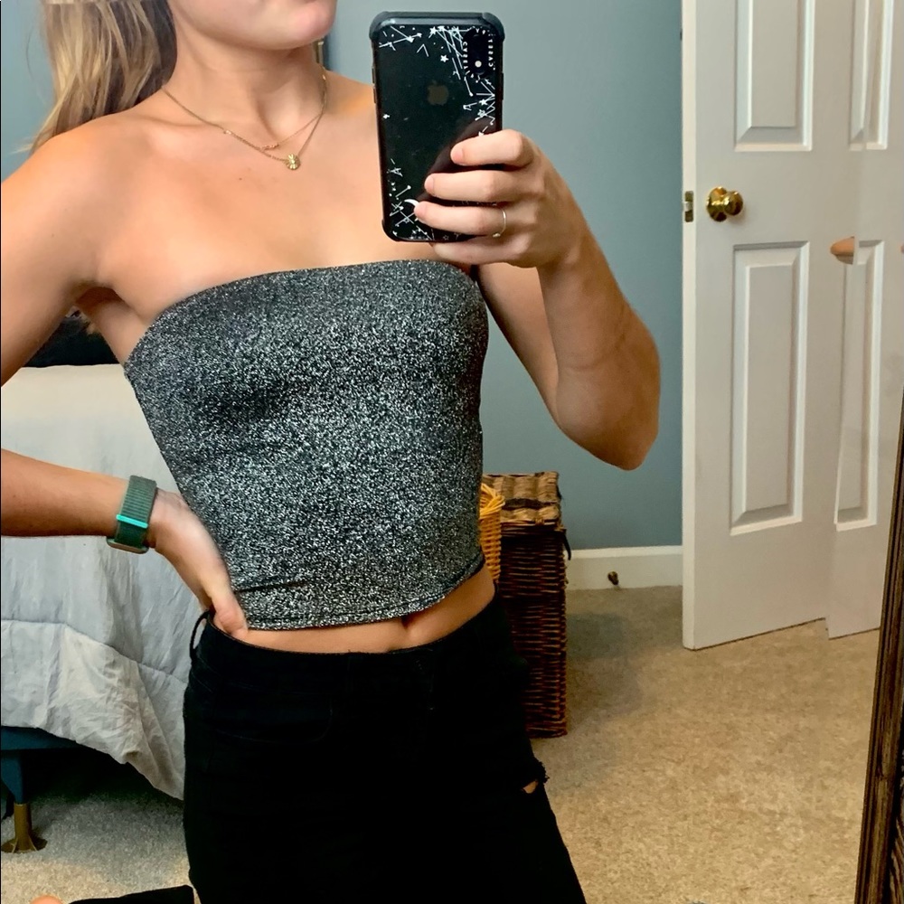Sparkly urban outfitters crop top